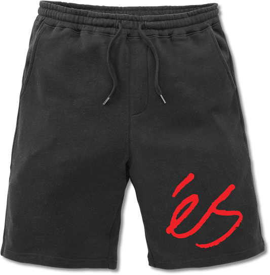 big script sweat shorts - shorts - black - esskateboarding