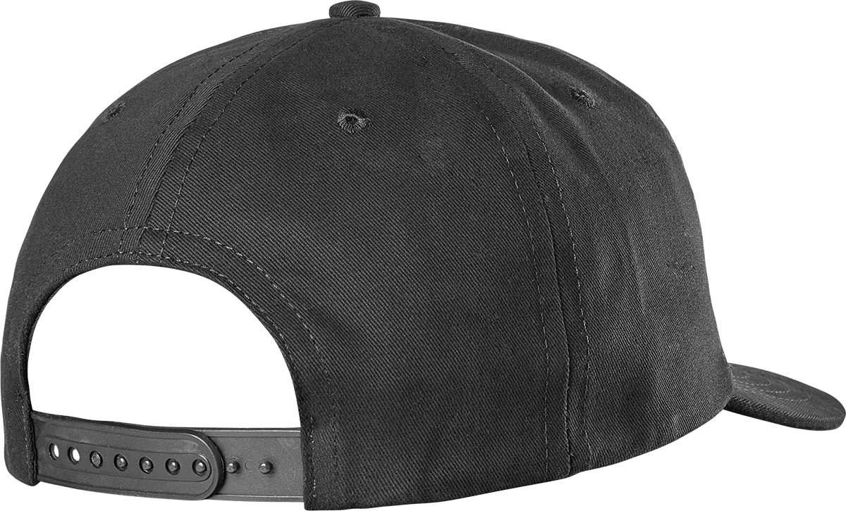 Backwards Cap Transparent Black Upside Down